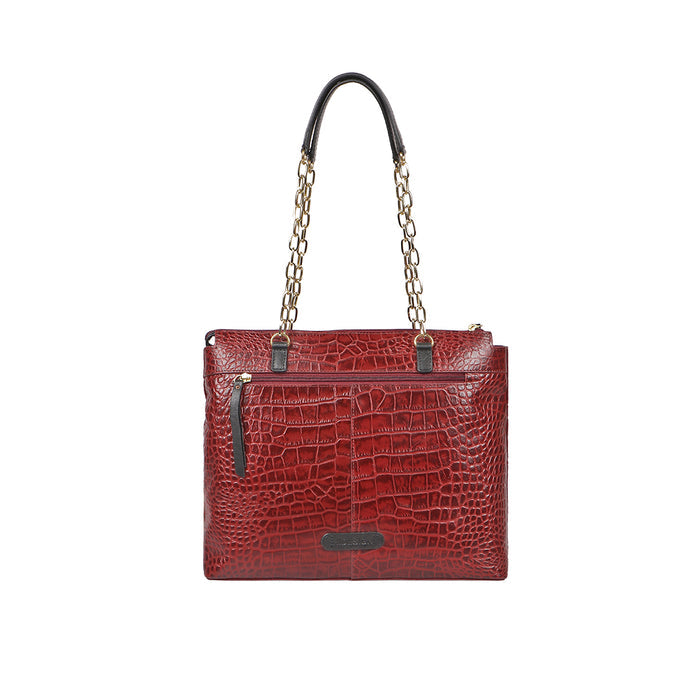Ee Eliza 01 Red Leather Shoulder Bag