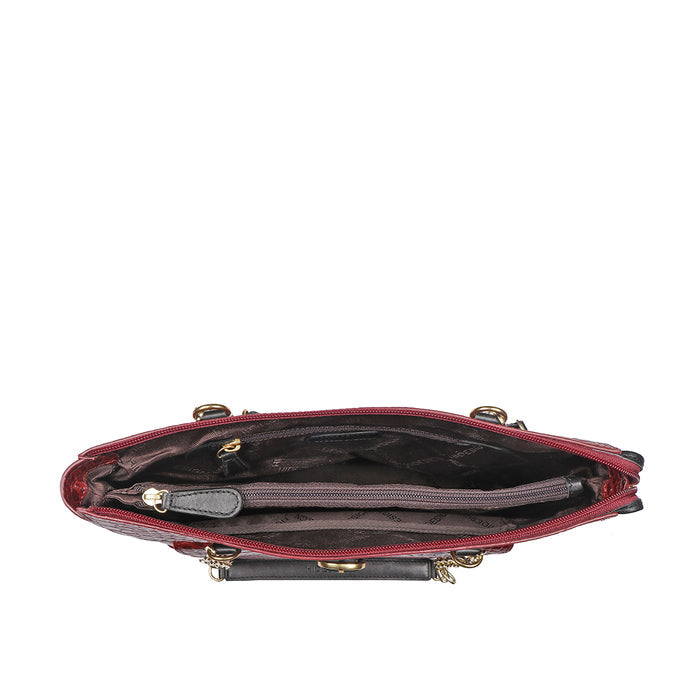 Ee Eliza 01 Red Leather Shoulder Bag