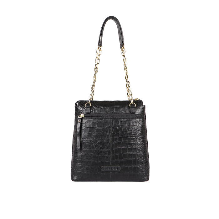 Ee Eliza 02 Black Leather Shoulder Bag