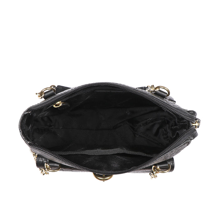 Ee Eliza 02 Black Leather Shoulder Bag