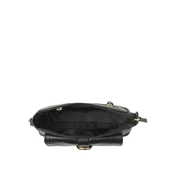Ee Eliza 03 Black Leather Sling Bag