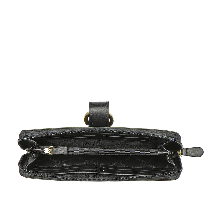 Ee Eliza W1-M Green Leather Zip Around Wallet