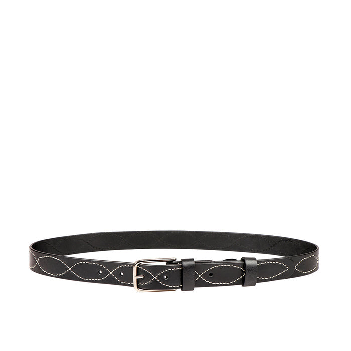 Ee Enceladus Men's Black Non Reversible Leather Belt
