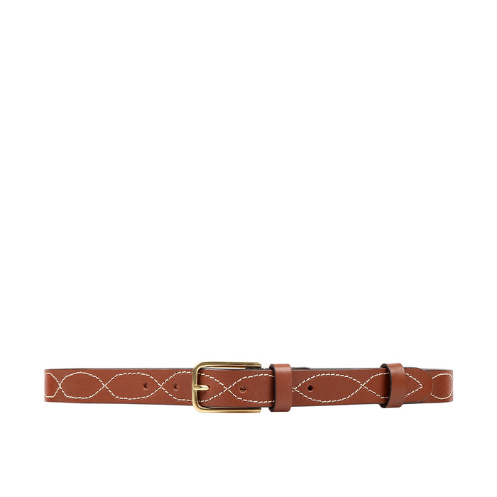 Ee Enceladus Men's Tan Non Reversible Leather Belt