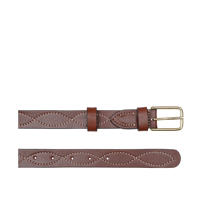Ee Enceladus Men's Tan Non Reversible Leather Belt