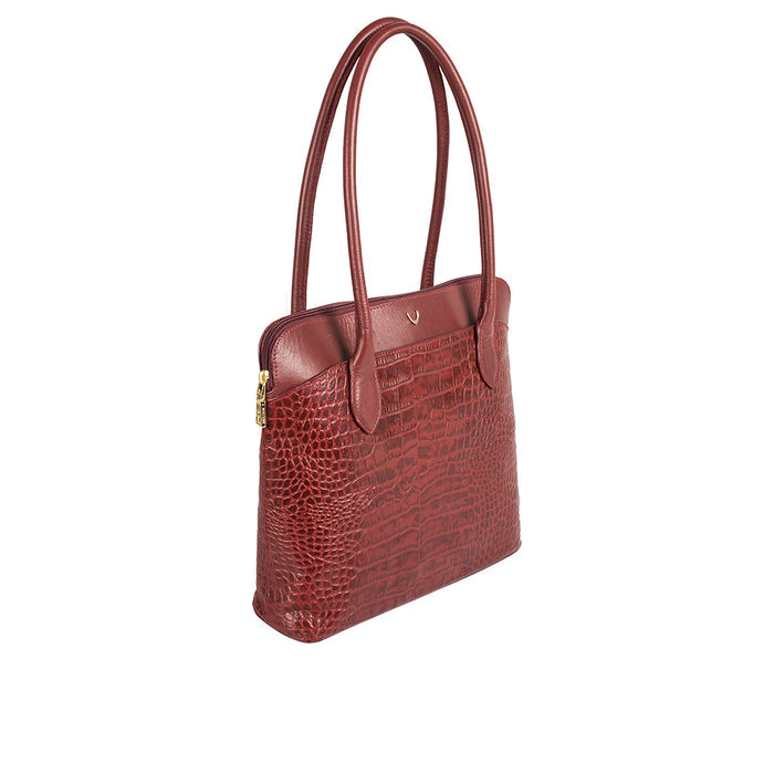 Ee Fabiola 02 Red Leather Tote Bag