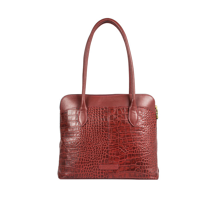 Ee Fabiola 02 Red Leather Tote Bag
