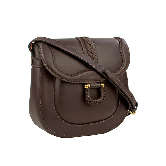 Ee Frieda 02 Brown Leather Sling Bag