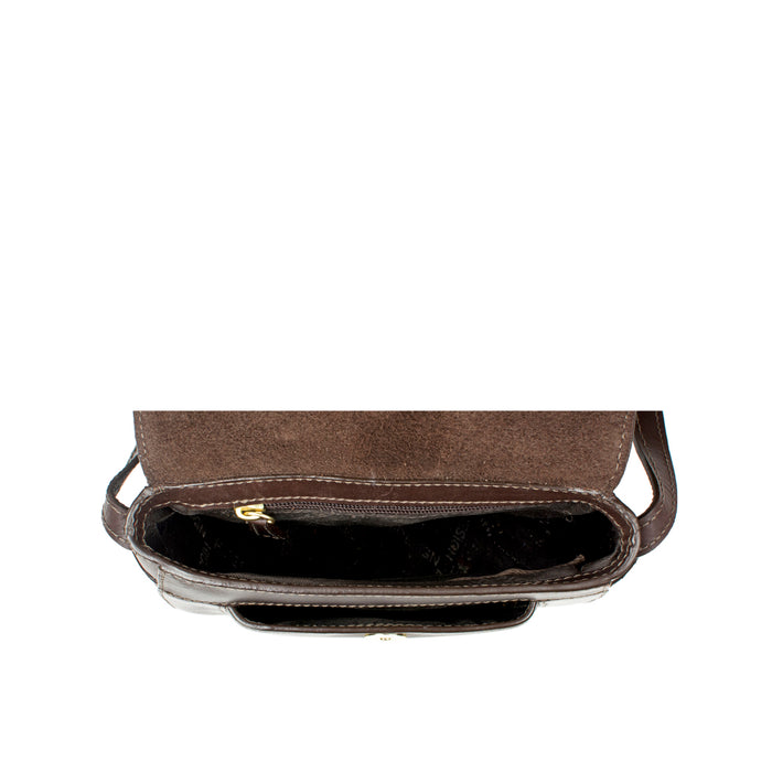 Ee Frieda 02 Brown Leather Sling Bag
