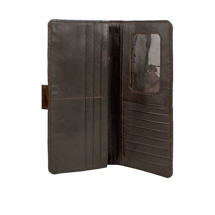 Ee Frieda W1  Brown Leather Bi-Fold Wallet