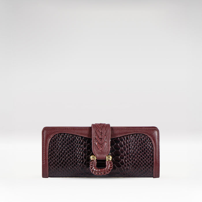 Ee Frieda W1  Violet Leather Bi-Fold Wallet