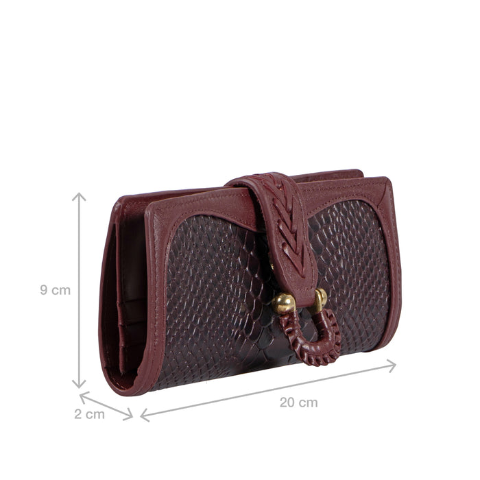 Ee Frieda W1  Violet Leather Bi-Fold Wallet
