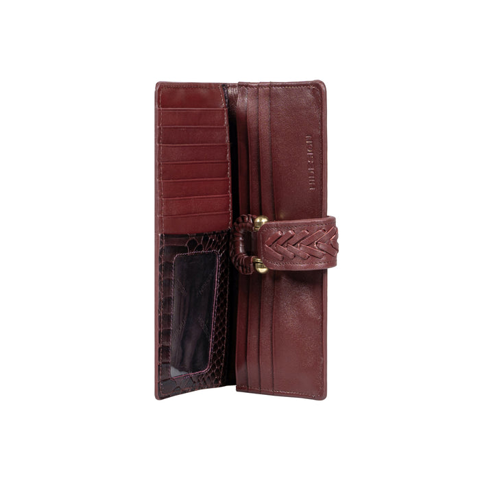 Ee Frieda W1  Violet Leather Bi-Fold Wallet