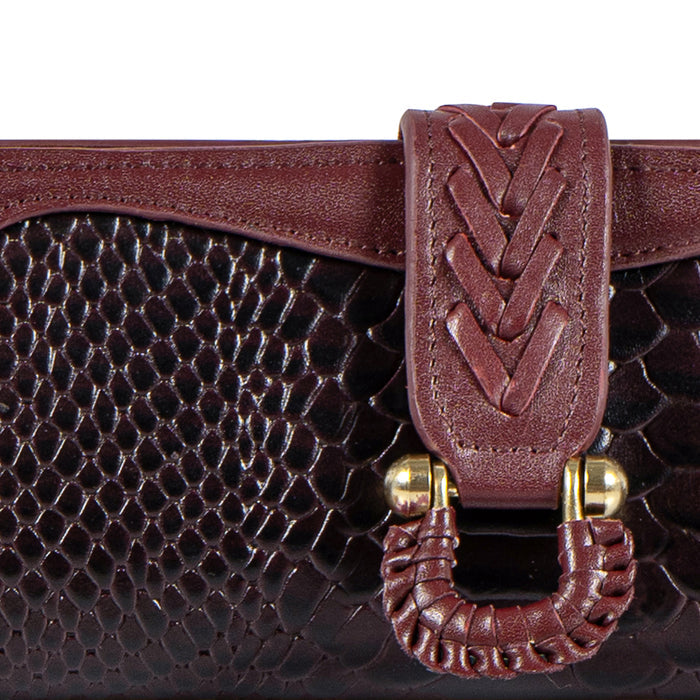 Ee Frieda W1  Violet Leather Bi-Fold Wallet