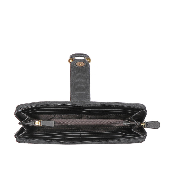 Ee Frieda W2-M Tan Leather Zip Around Wallet
