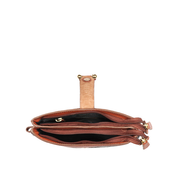 Ee Frieda W3-M Black Leather Sling Wallet