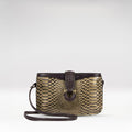 Ee Frieda W3  Silver Leather Sling Wallet