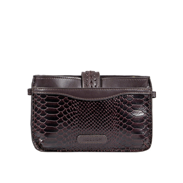 Ee Frieda W3  Violet Leather Sling Wallet