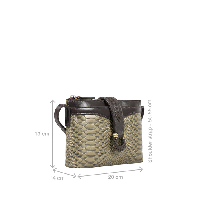 Ee Frieda W4  Grey Leather Sling Wallet