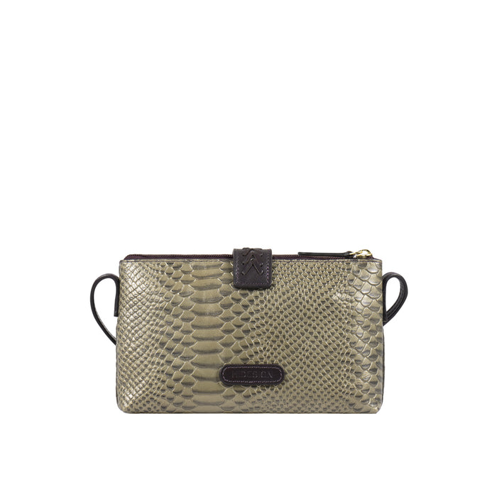 Ee Frieda W4  Grey Leather Sling Wallet