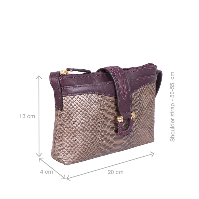 Ee Frieda W4  Violet Leather Sling Wallet