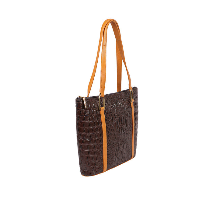 Ee Fuschia 01 Brown Leather Shoulder Bag