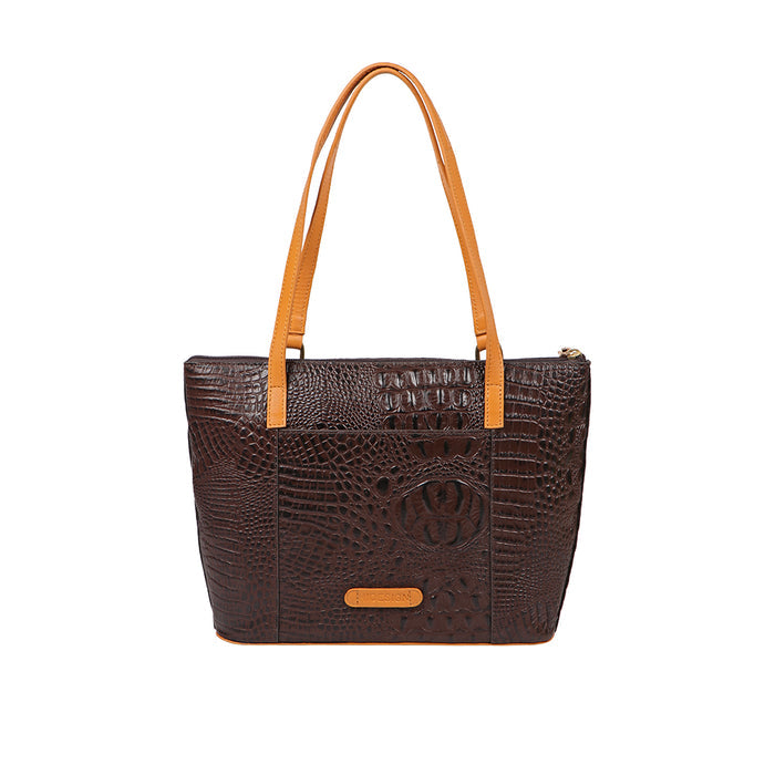Ee Fuschia 01 Brown Leather Shoulder Bag