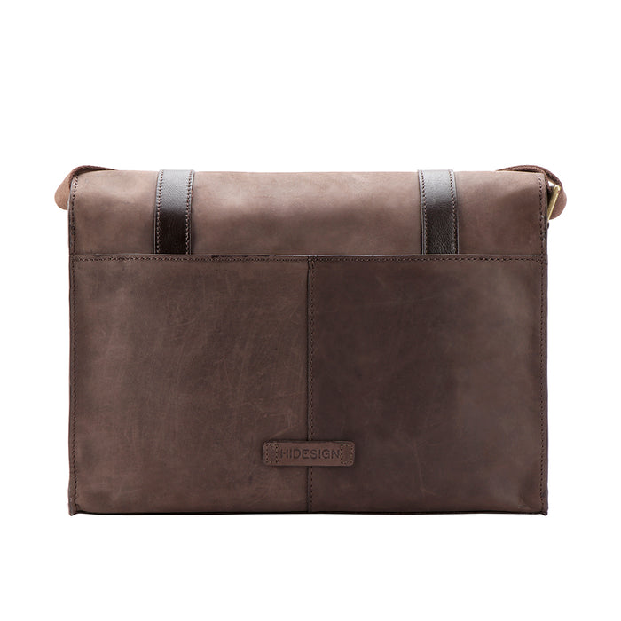 Ee Garnet 02 Brown Leather  Messenger Bag