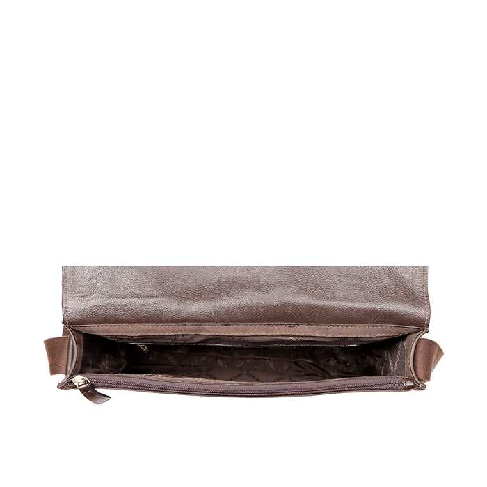 Ee Garnet 02 Brown Leather  Messenger Bag