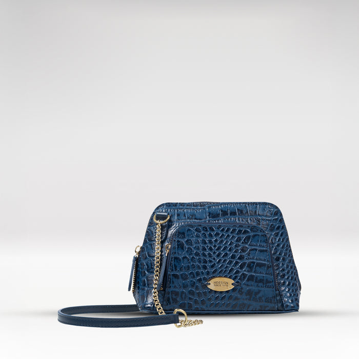 Ee Ginny Blue Leather Mini Bag