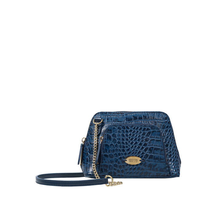Ee Ginny Blue Leather Mini Bag