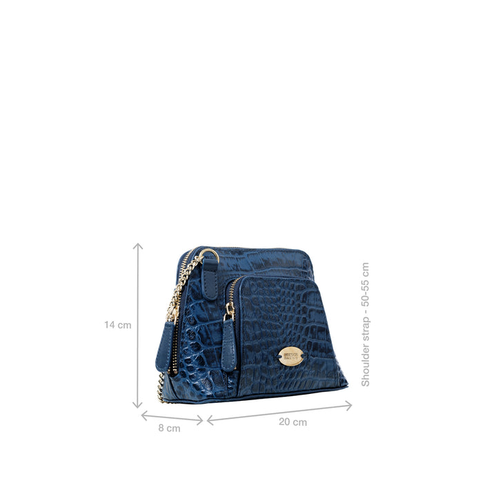 Ee Ginny Blue Leather Mini Bag