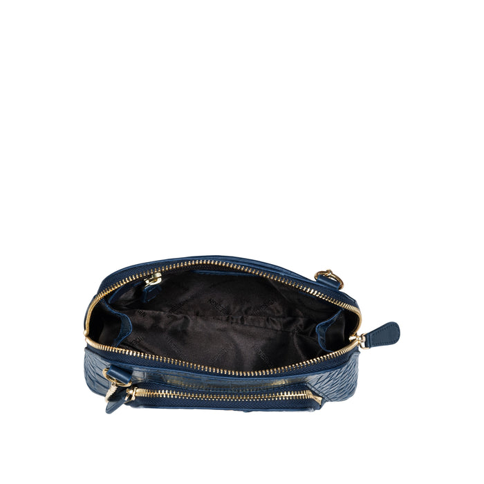 Ee Ginny Blue Leather Mini Bag