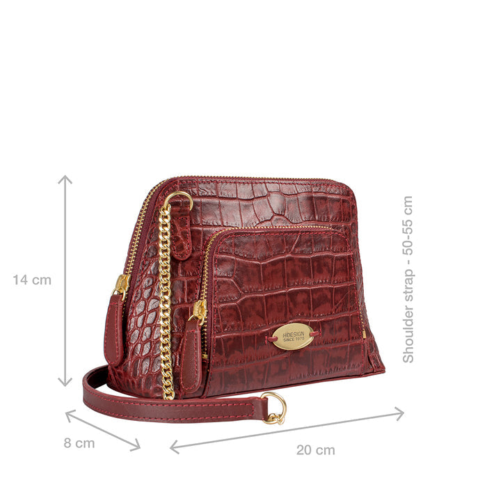 Ee Ginny Marsala Leather Mini Bag