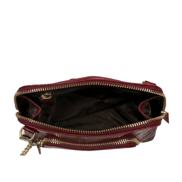 Ee Ginny Marsala Leather Mini Bag