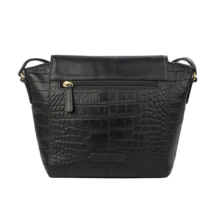 Ee Gisele 02 Black Leather Sling Bag