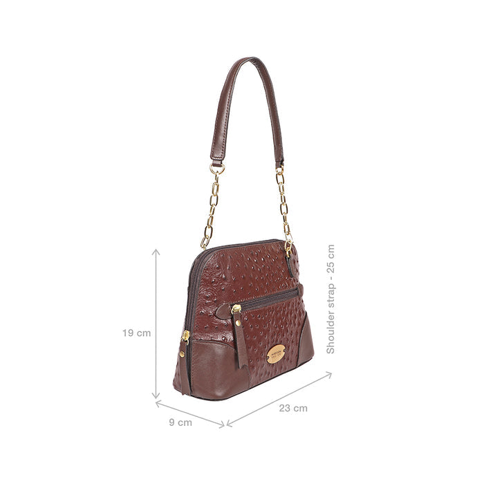 Ee Heidi Brown Leather Shoulder Bag