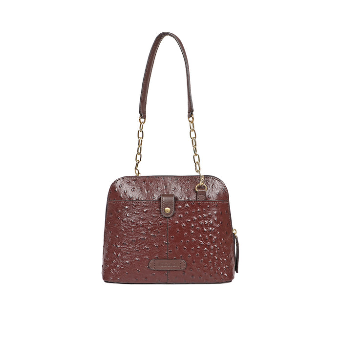 Ee Heidi Brown Leather Shoulder Bag