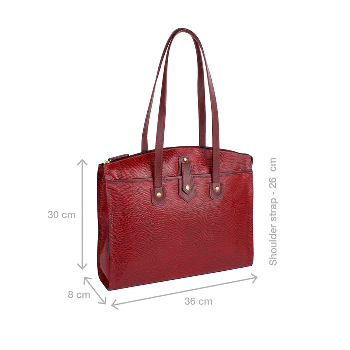 Ee Hong Kong 01 Marsala Leather Tote Bag