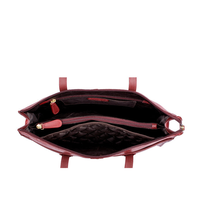 Ee Hong Kong 01 Marsala Leather Tote Bag