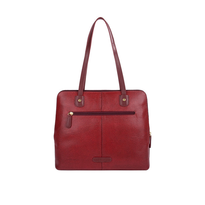 Ee Hong Kong 02 Marsala Leather Tote Bag