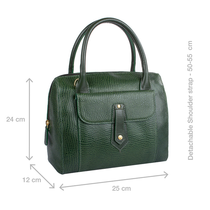 Ee Hong Kong 03 Green Leather Satchel