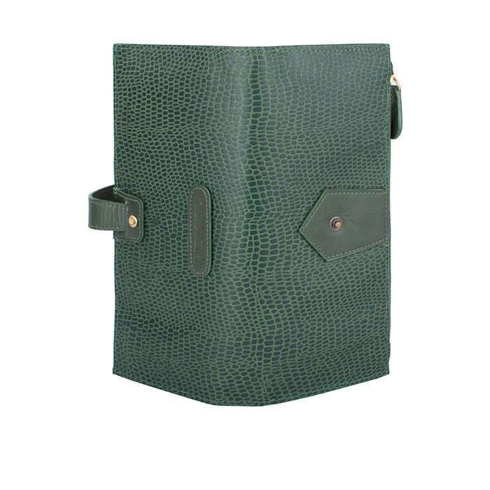 Ee Hong Kong W1 Green Leather Bi-Fold Wallet