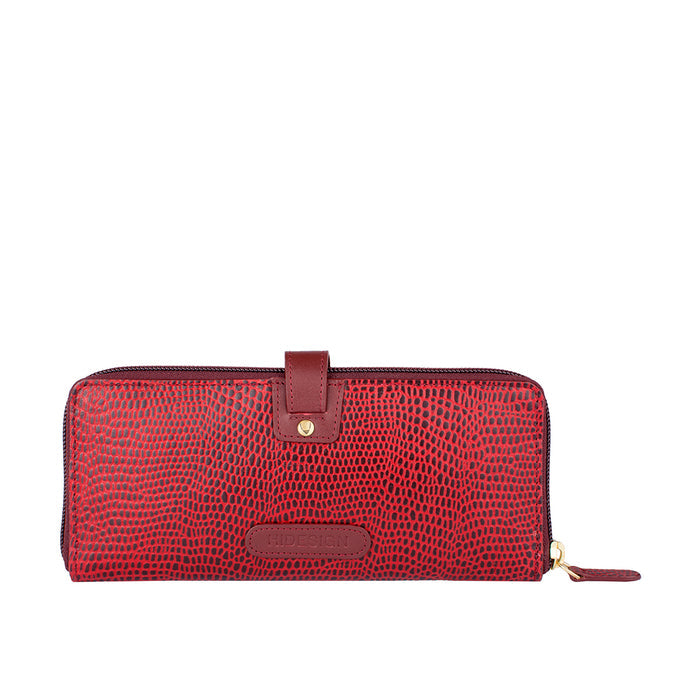 Ee Hong Kong W2 Marsala Leather Zip Around Wallet