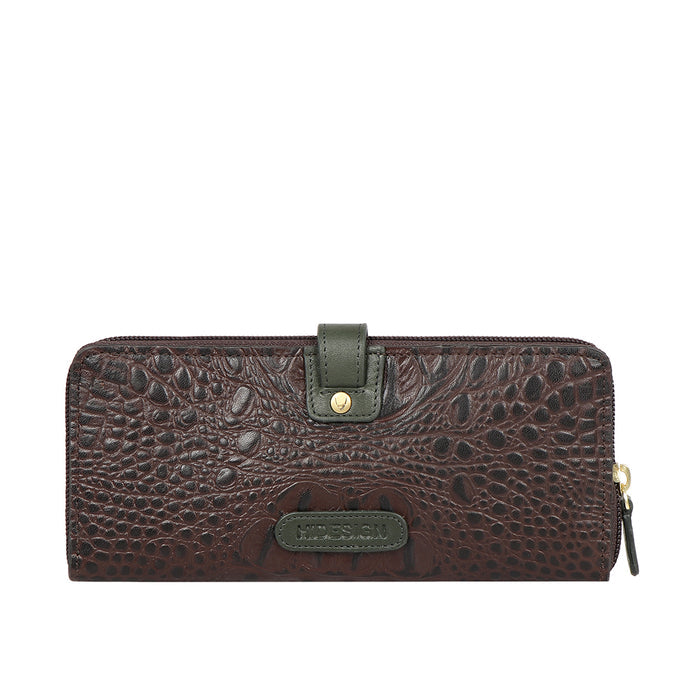 Ee Hongkong W2-M Brown Leather Zip Around Wallet