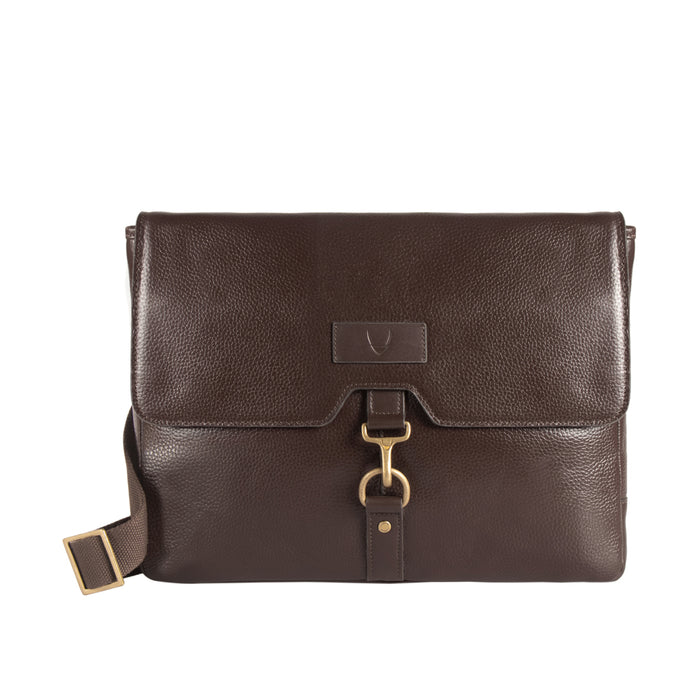 Ee Jaguar 03 Brown Leather  Messenger Bag