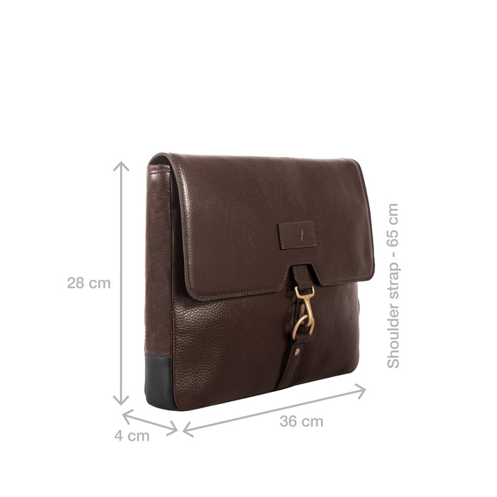 Ee Jaguar 03 Brown Leather  Messenger Bag