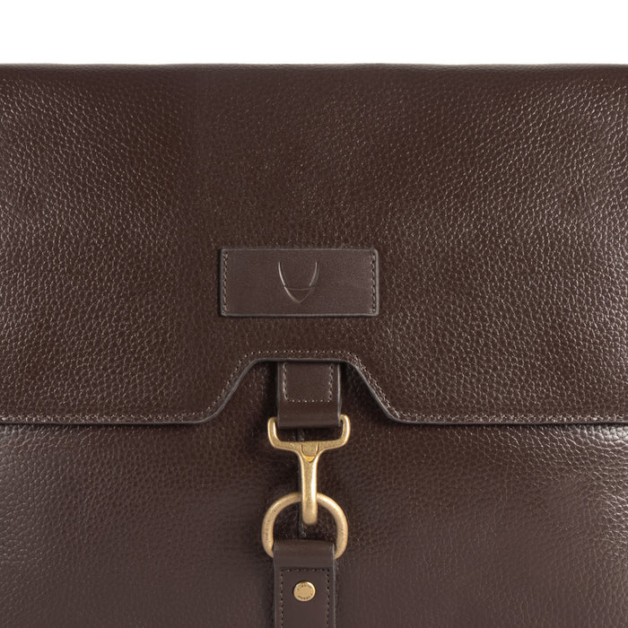 Ee Jaguar 03 Brown Leather  Messenger Bag