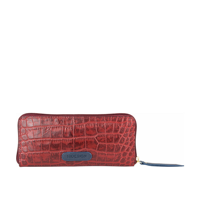 Ee Jupiter W2  Red Leather Zip Around Wallet