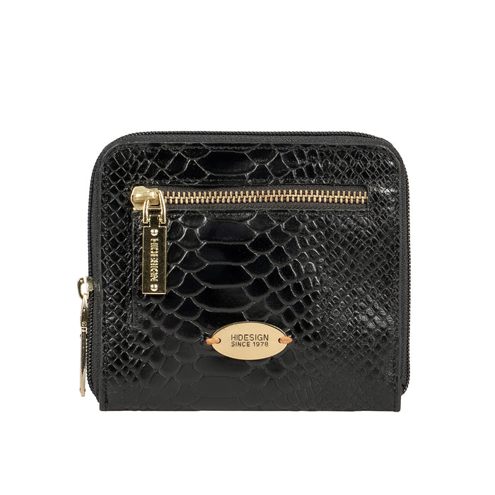 Ee Jupiter W3-M Black Leather Zip Around Wallet